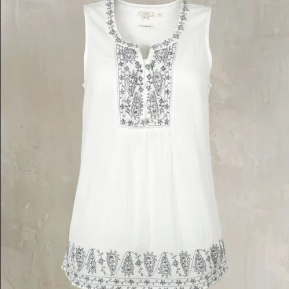 Fat Face UK White Daisy Embroidered Cami | #6 The Cassie Cami | 4